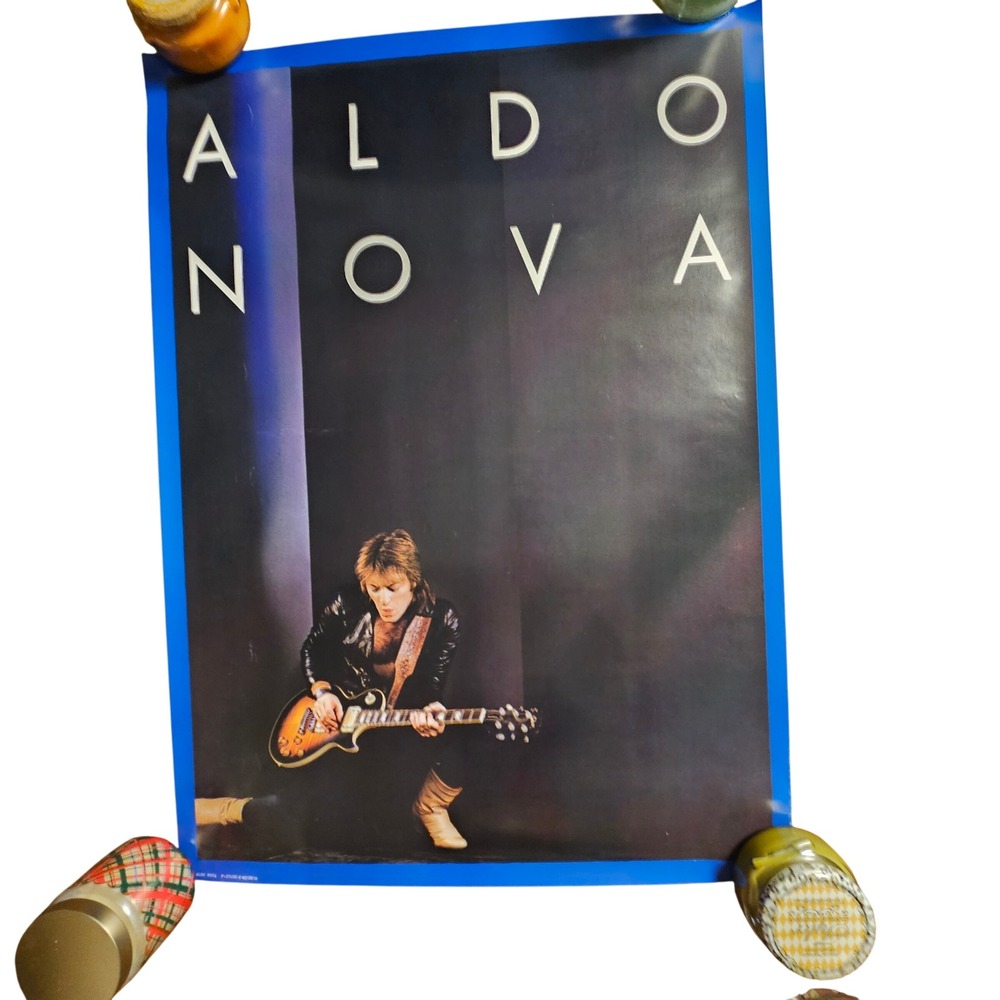Aldo Nova Self Titled Vintage 1982 Promo Album Poster 24x33 CBS Rock‎ Ad